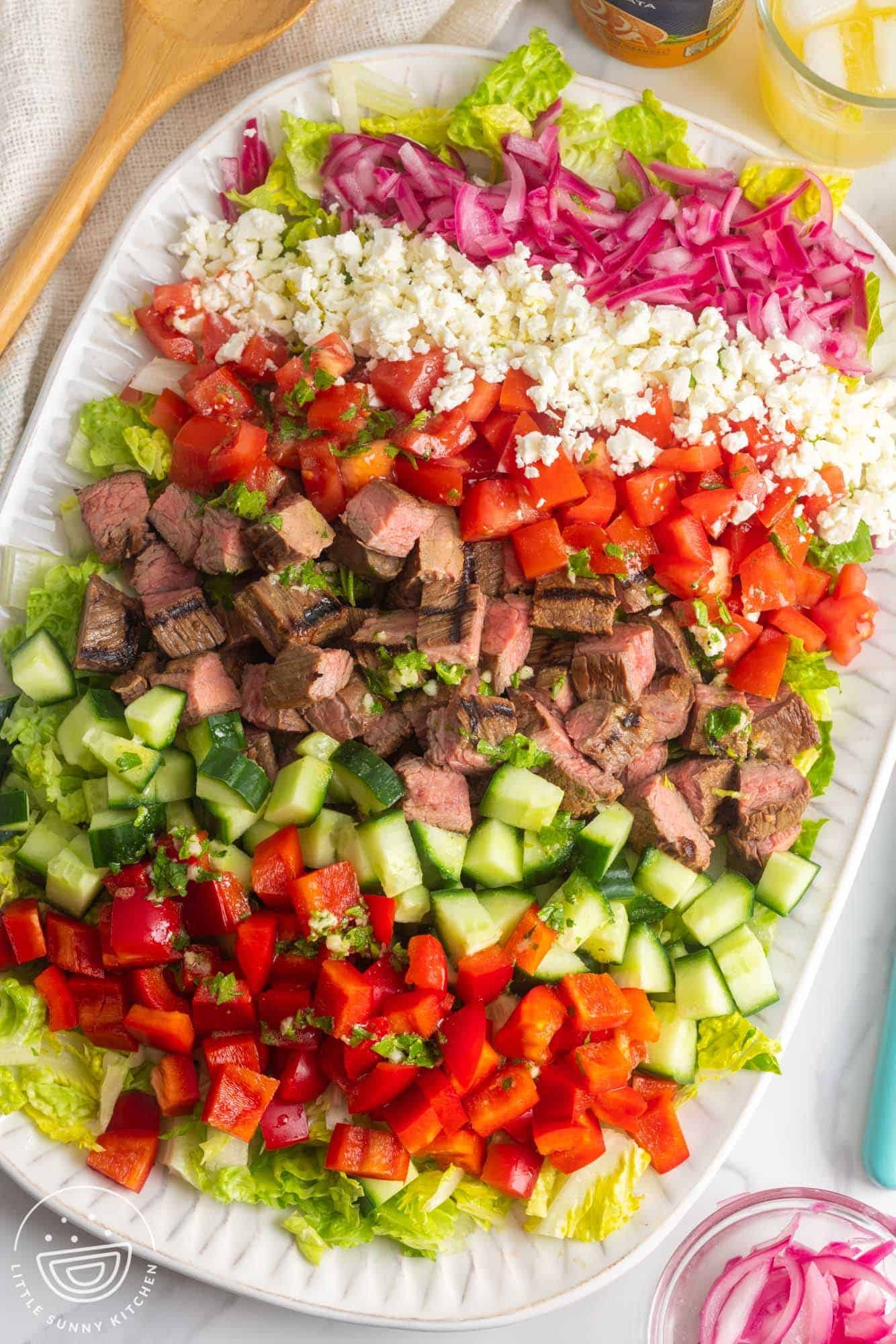Chopped Flank Steak Salad