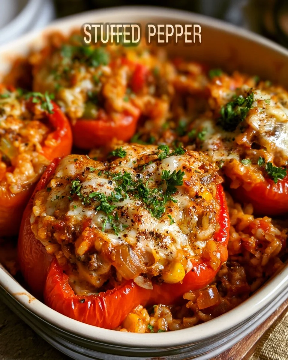 Casserole de poivrons farcis