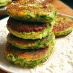 Galettes de brocoli croustillantes et savoureuses, idéales pour un plat sain.